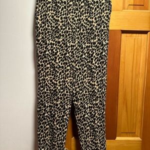 JCREW woman’s slacks Jamie, leopard print, size2, unused condition